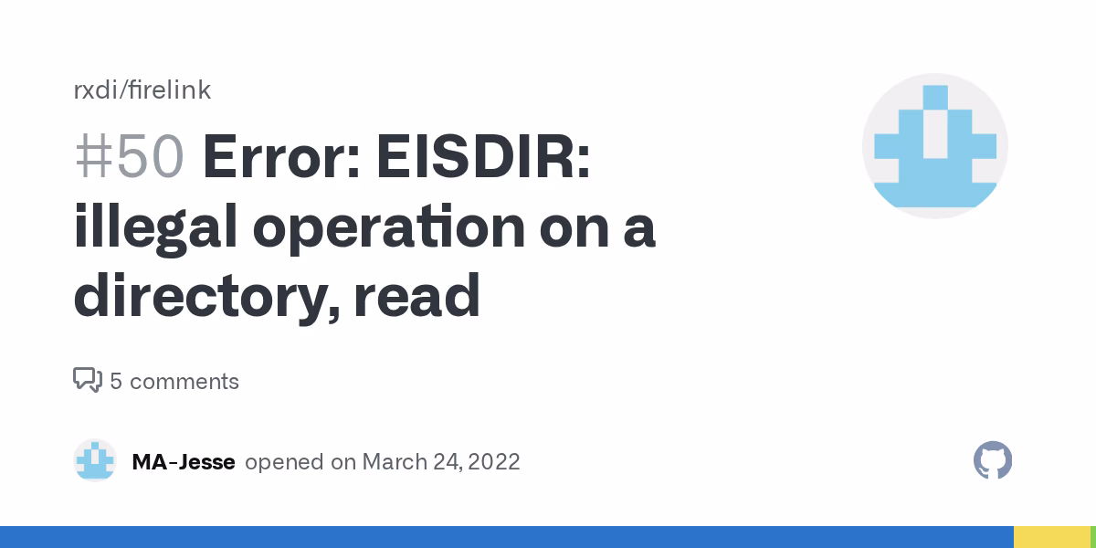 What does eisdir - illegal operation on a directory a realpath error mean?