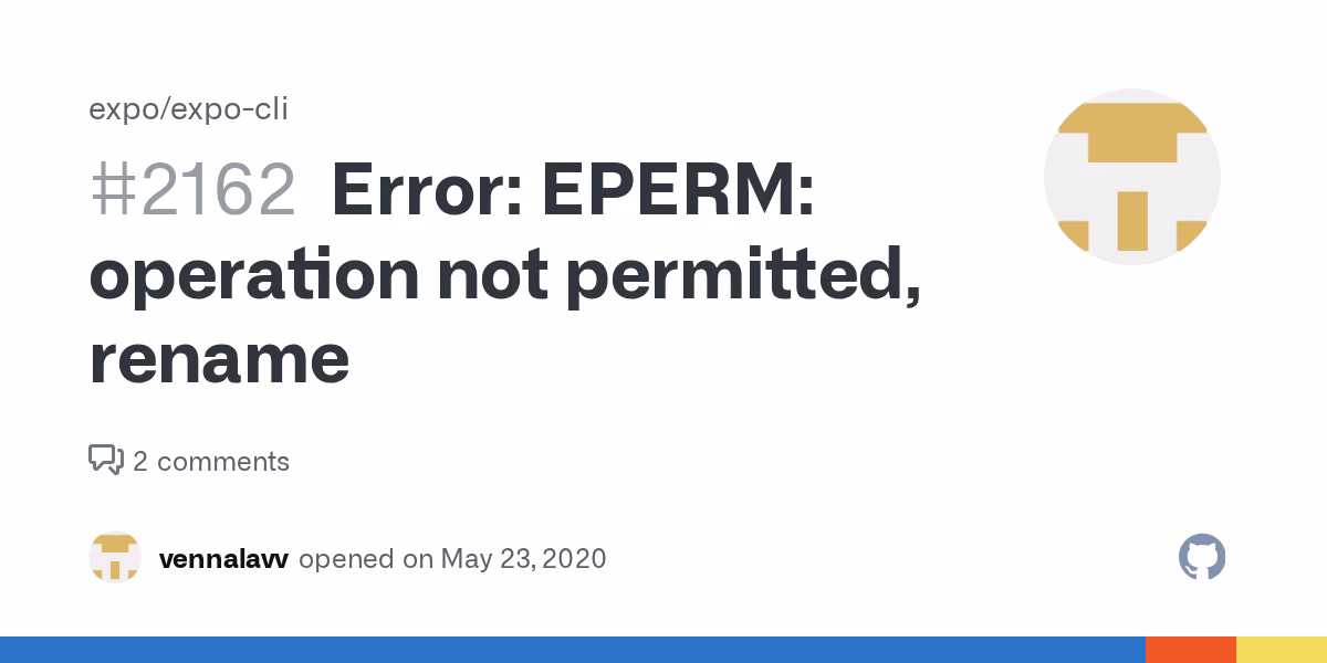 Why is Eperm not allowed in Node JS?