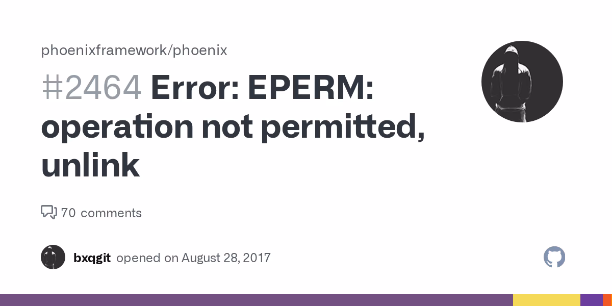 What is error Eperm?