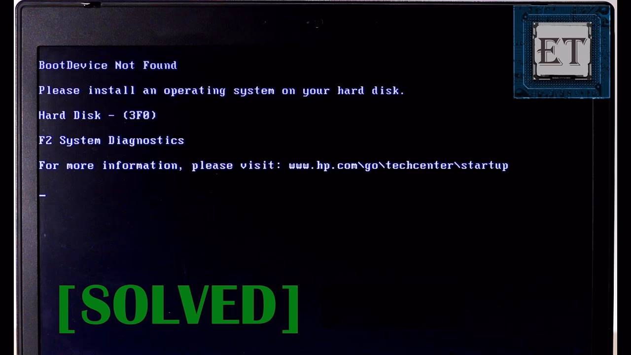 How to fix operating system not found Windows 10 error?