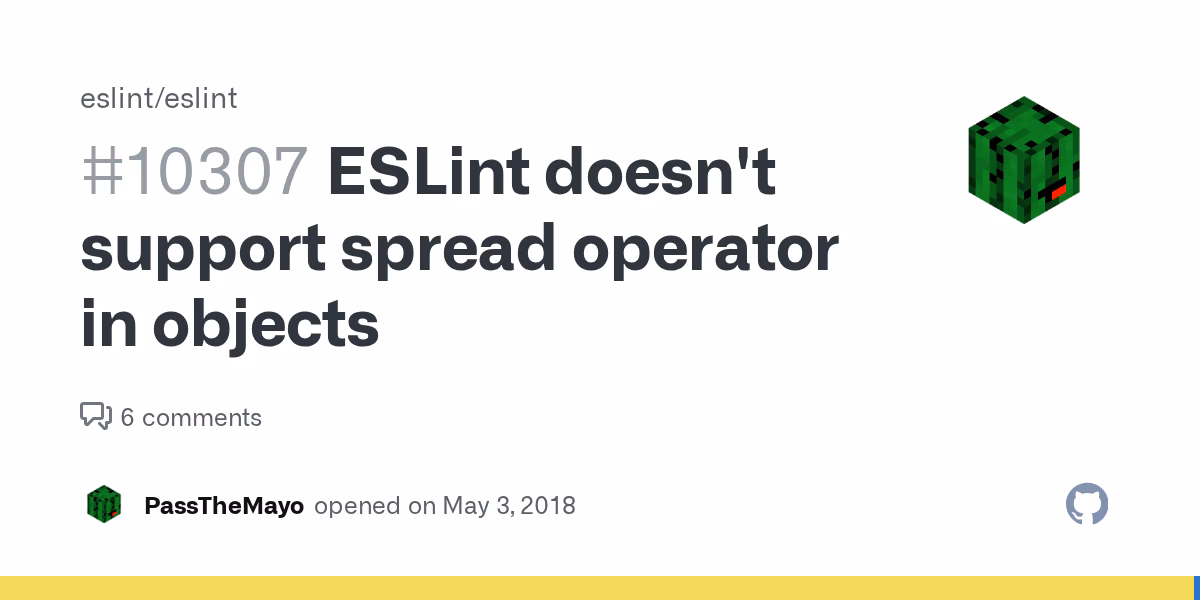 Does ESLint support object rest/spread?
