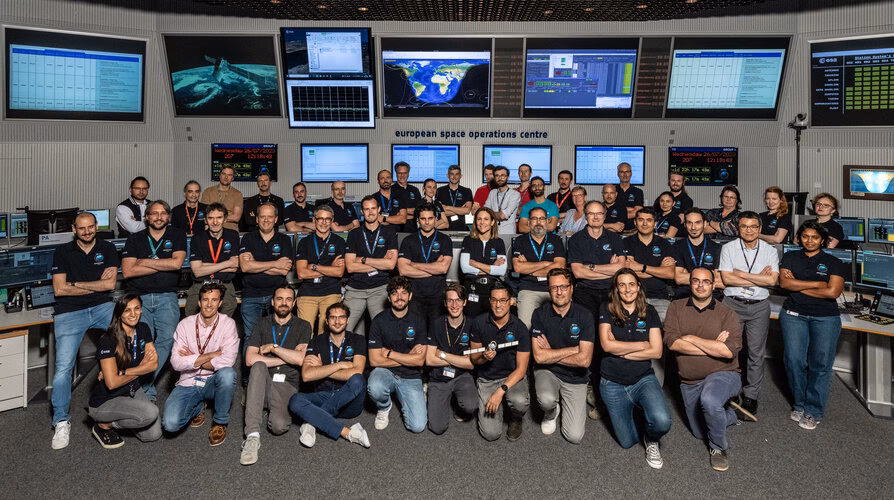 When was the European Space Operations Centre founded?