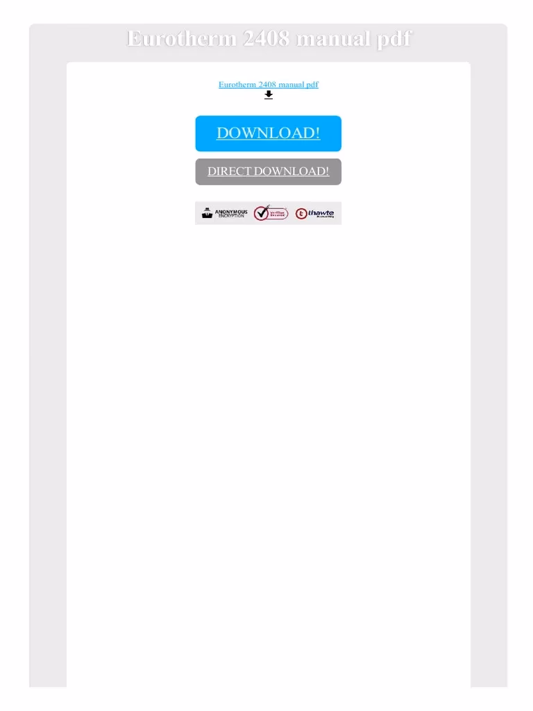Does Eurotherm have user serviceable parts?