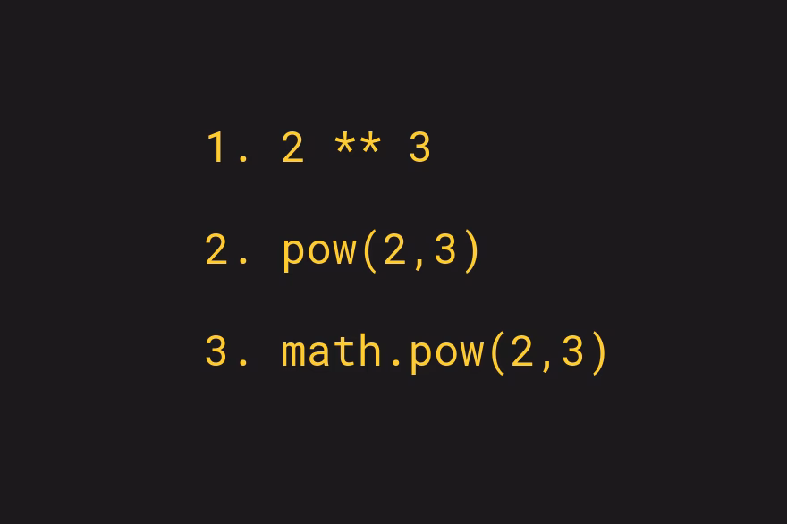 What is a Python exponent operator?