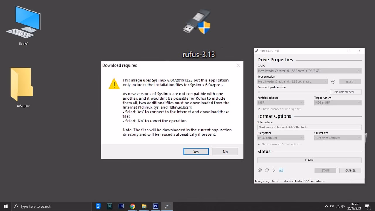 What if ln failed to create a symbolic link?