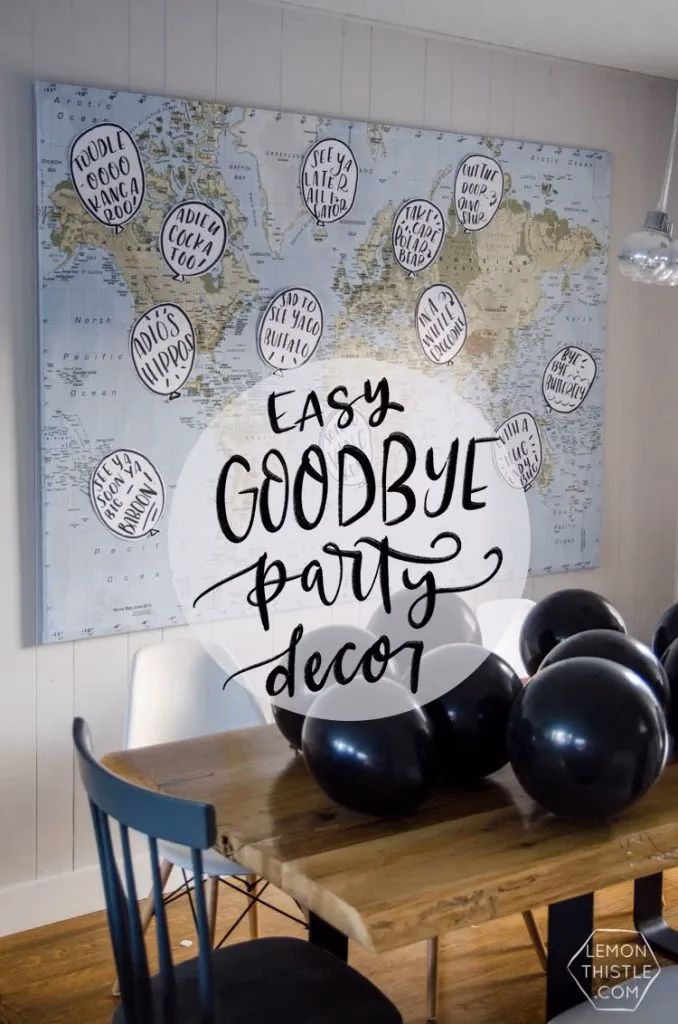 How do you decorate a farewell party?