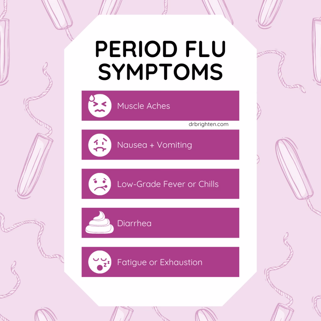 What does 'period flu' feel like?