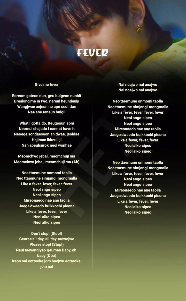 What is the song 'Fever' about?