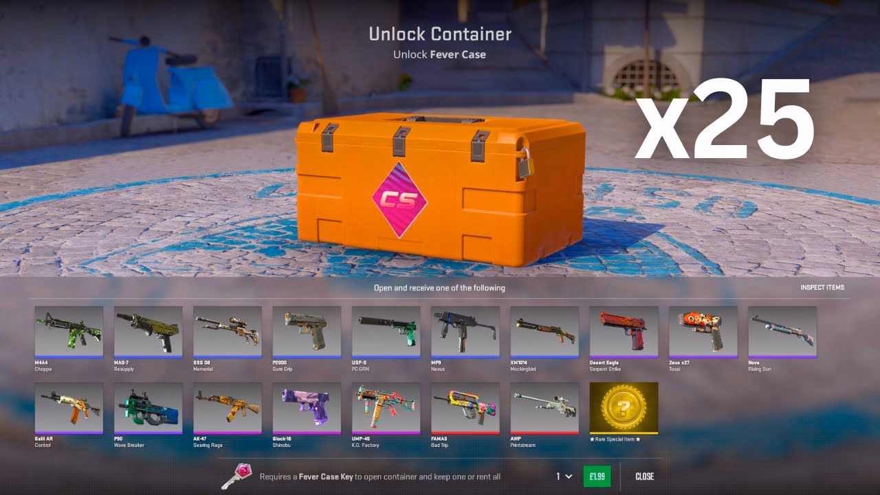 How popular is the fever case key in CS2?