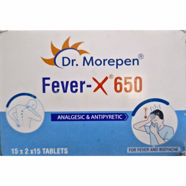 How long does fever x 650 mg tablet last?