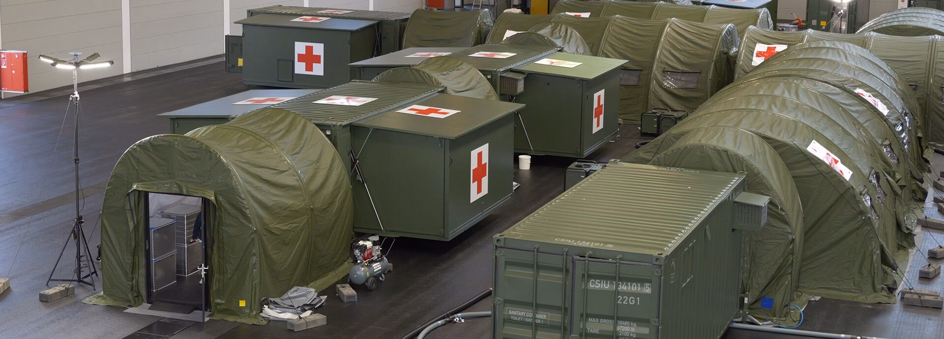 What is a field hospital trailer?
