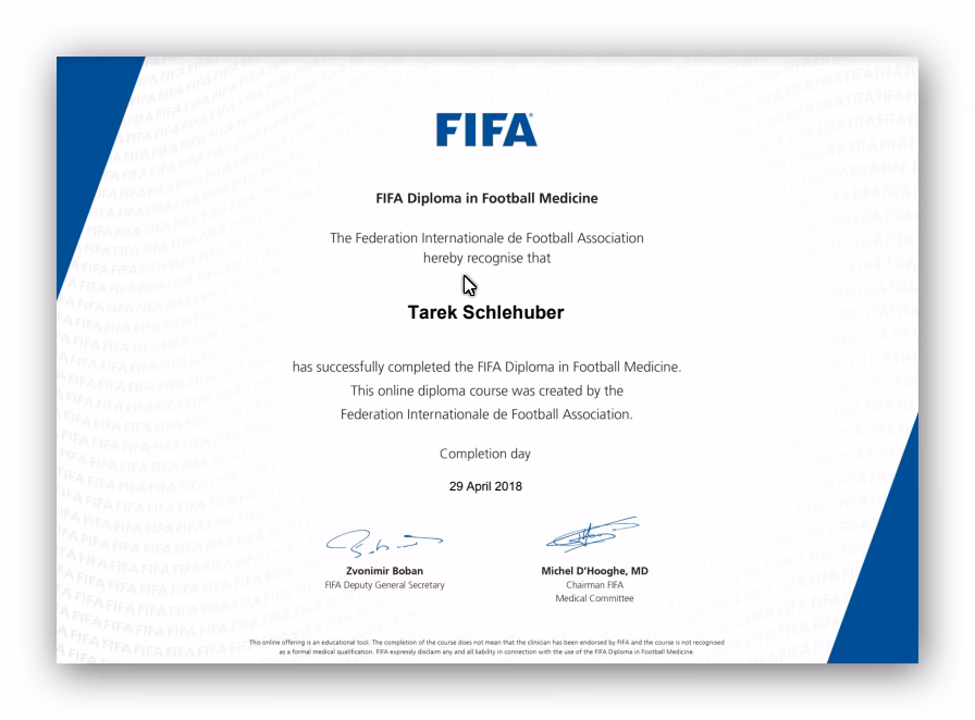 What is FIFA's mission from a medical perspective?