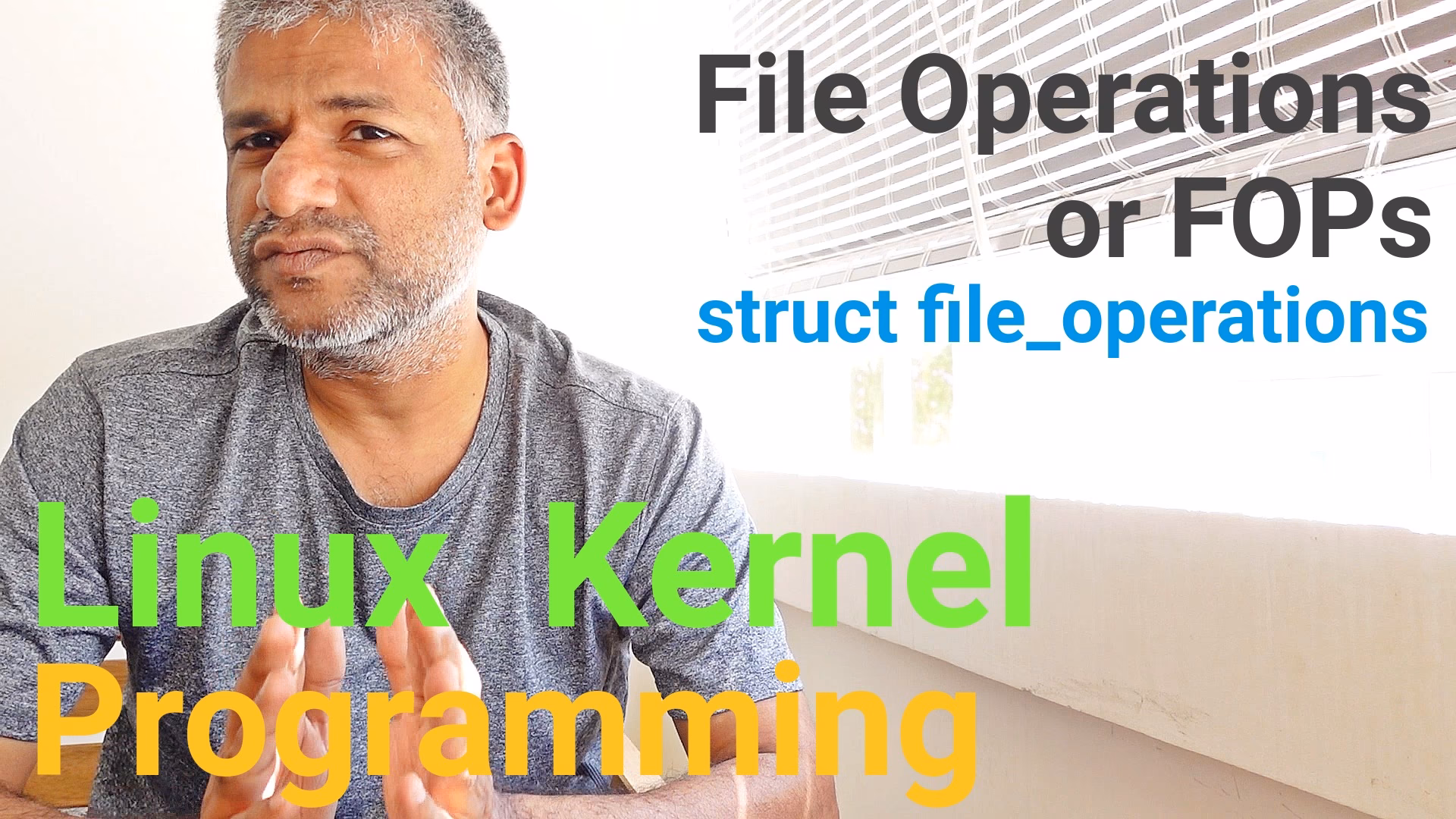 How to DECLARE STRUCT file_operations in Linux kernel?