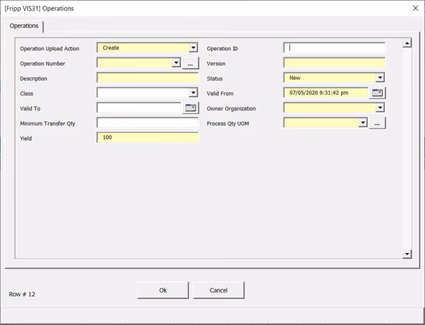 How to select influencing field for order operation (pm & CS)?