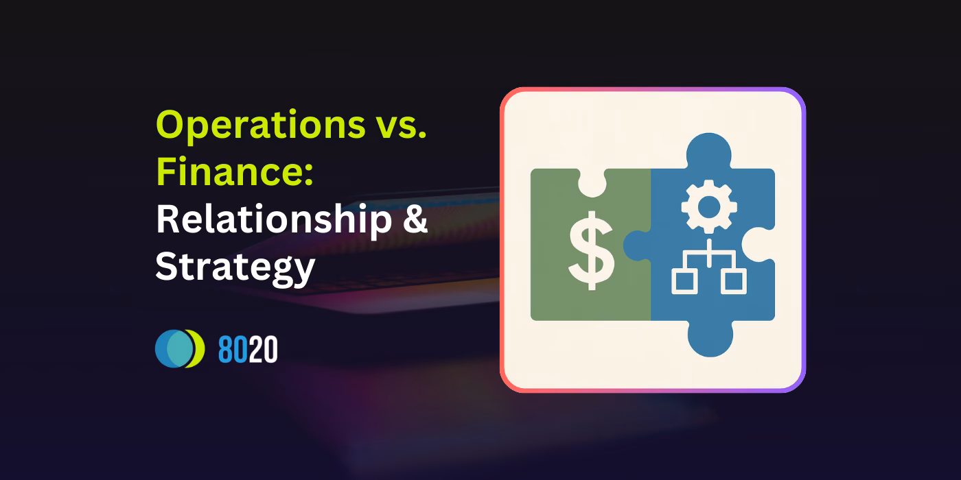 Why is a good relationship between finance and operations important?