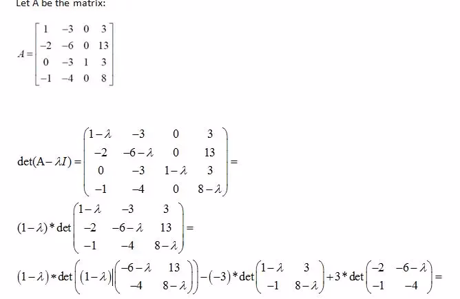 How do you find the characteristic polynomial of a 2 2 matrix?