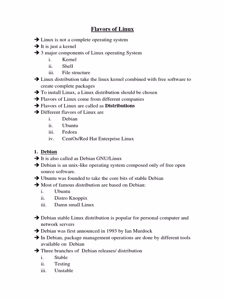 How do I install a Linux flavour?