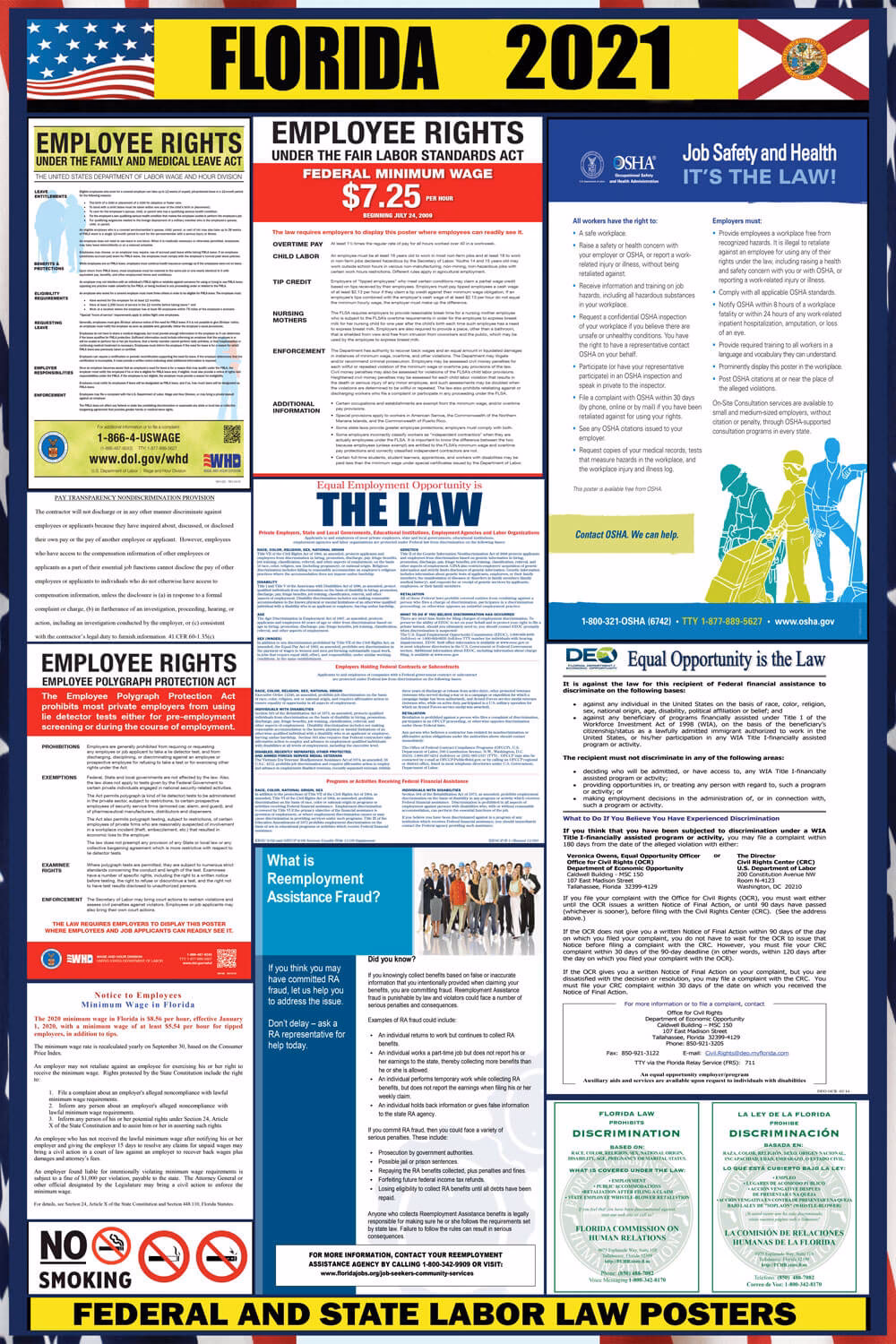 What are Florida labor law posters 2024?