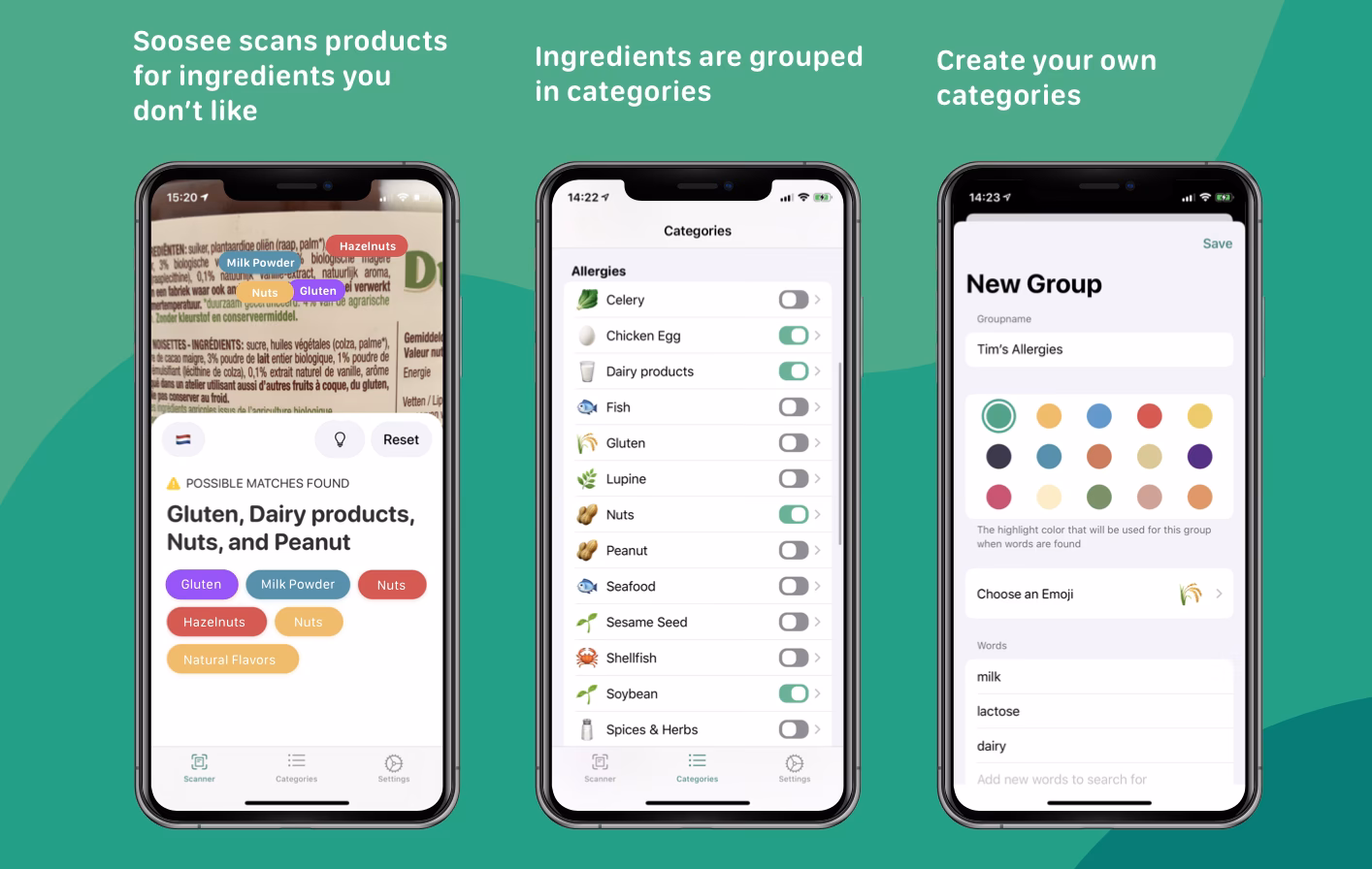 What is allergy menu app software?