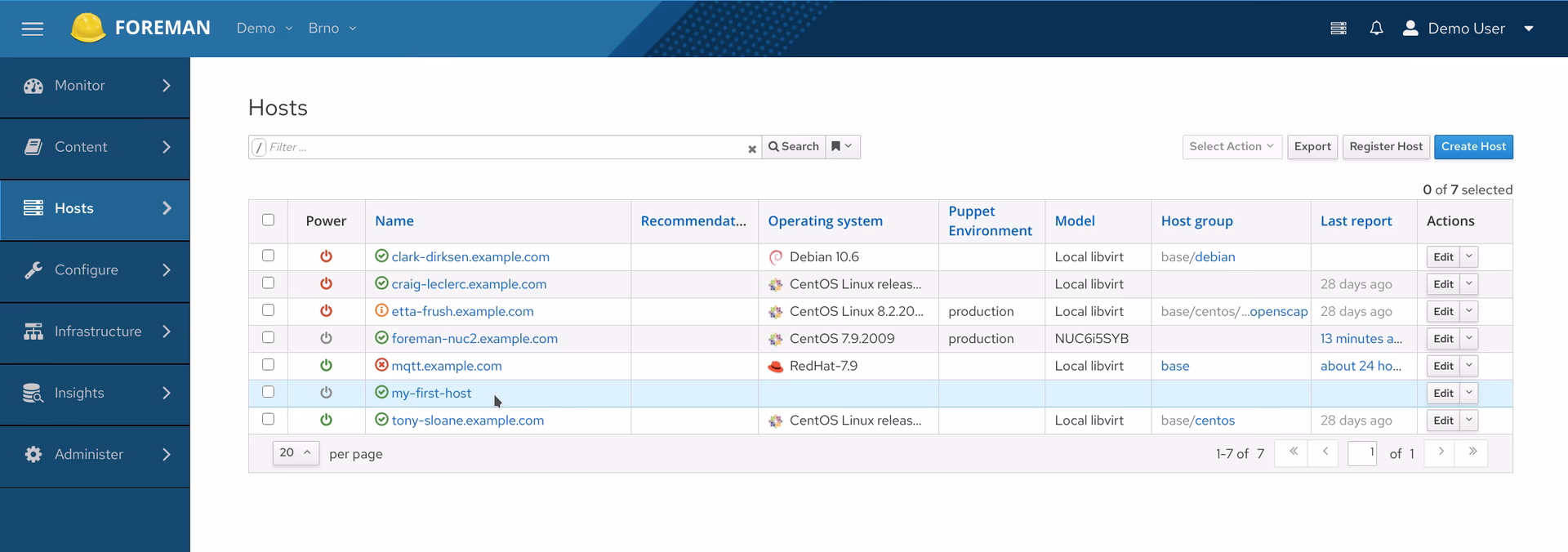 How to install a new operating system in Foreman?