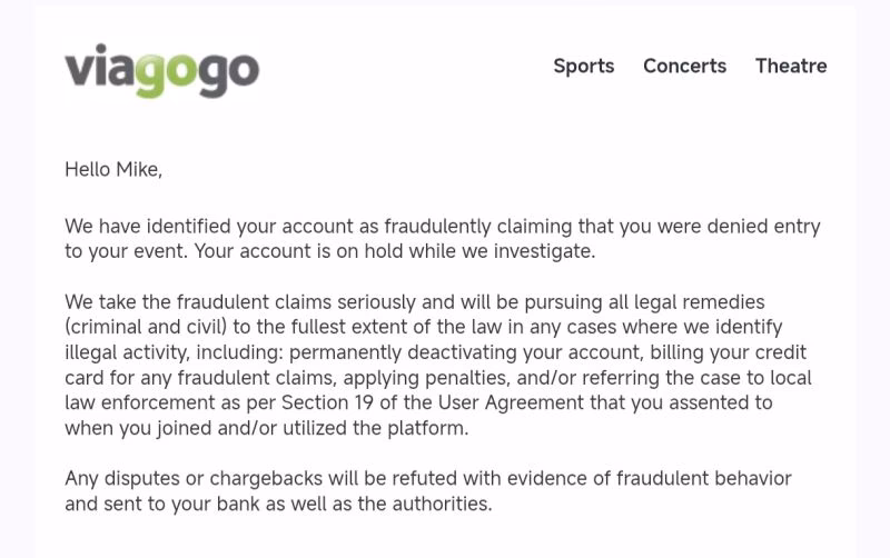 Is Viagogo an official ticket agent?