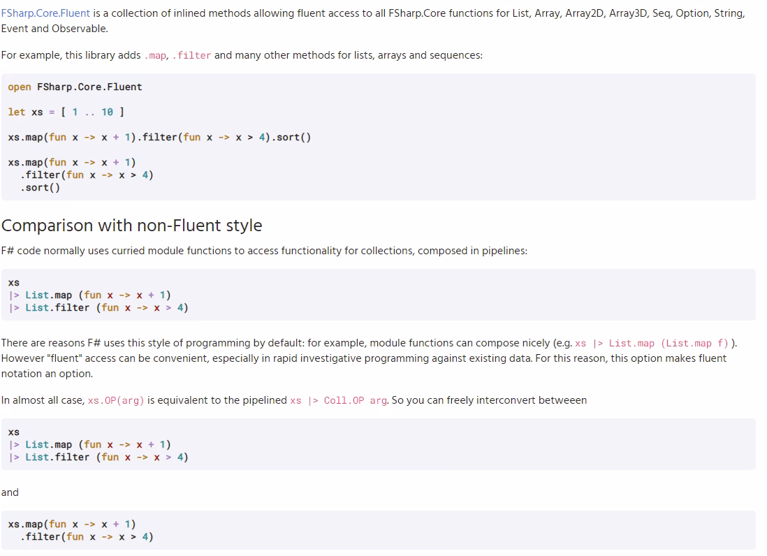 What is the difference between a list and an operation in F#?
