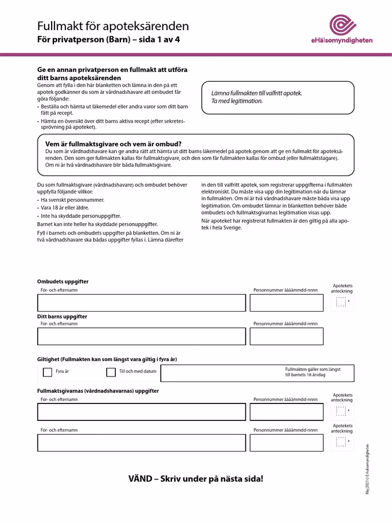 Hur skapar du en fullmakt åt dig?