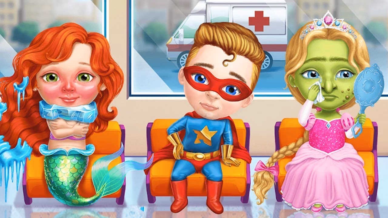 How many mobile games are related to superhero hospital doctor?