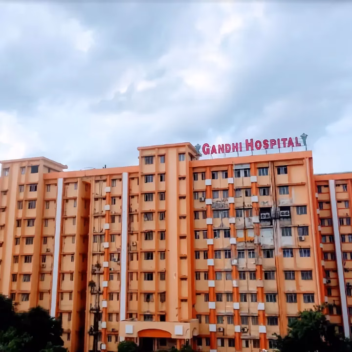How many doctors are in Gandhi Hospital?
