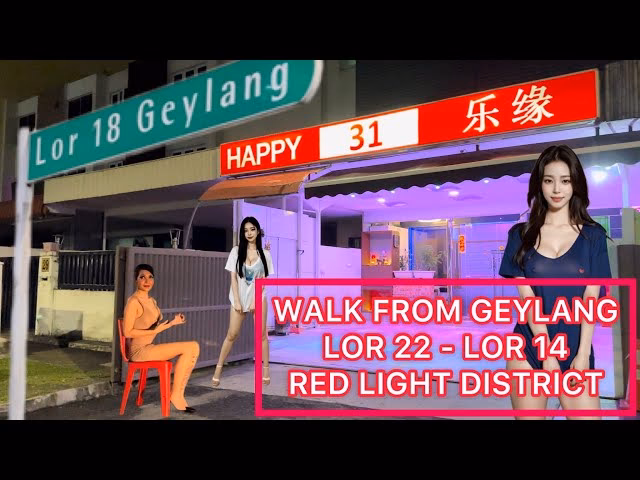 Is Geylang red light district open at night?