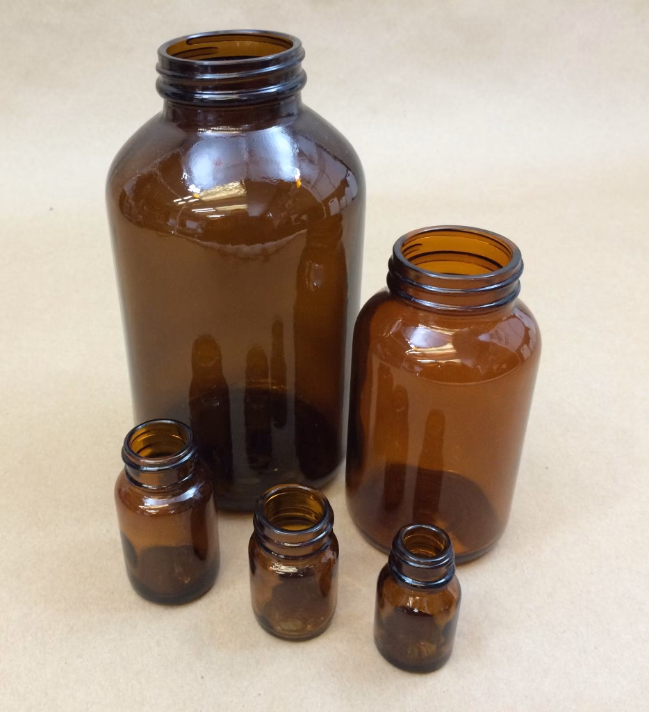 What type of glass are medicine bottles made of?