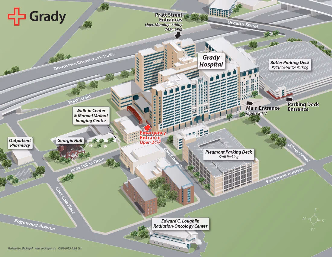 How many employees does Grady Health System have?