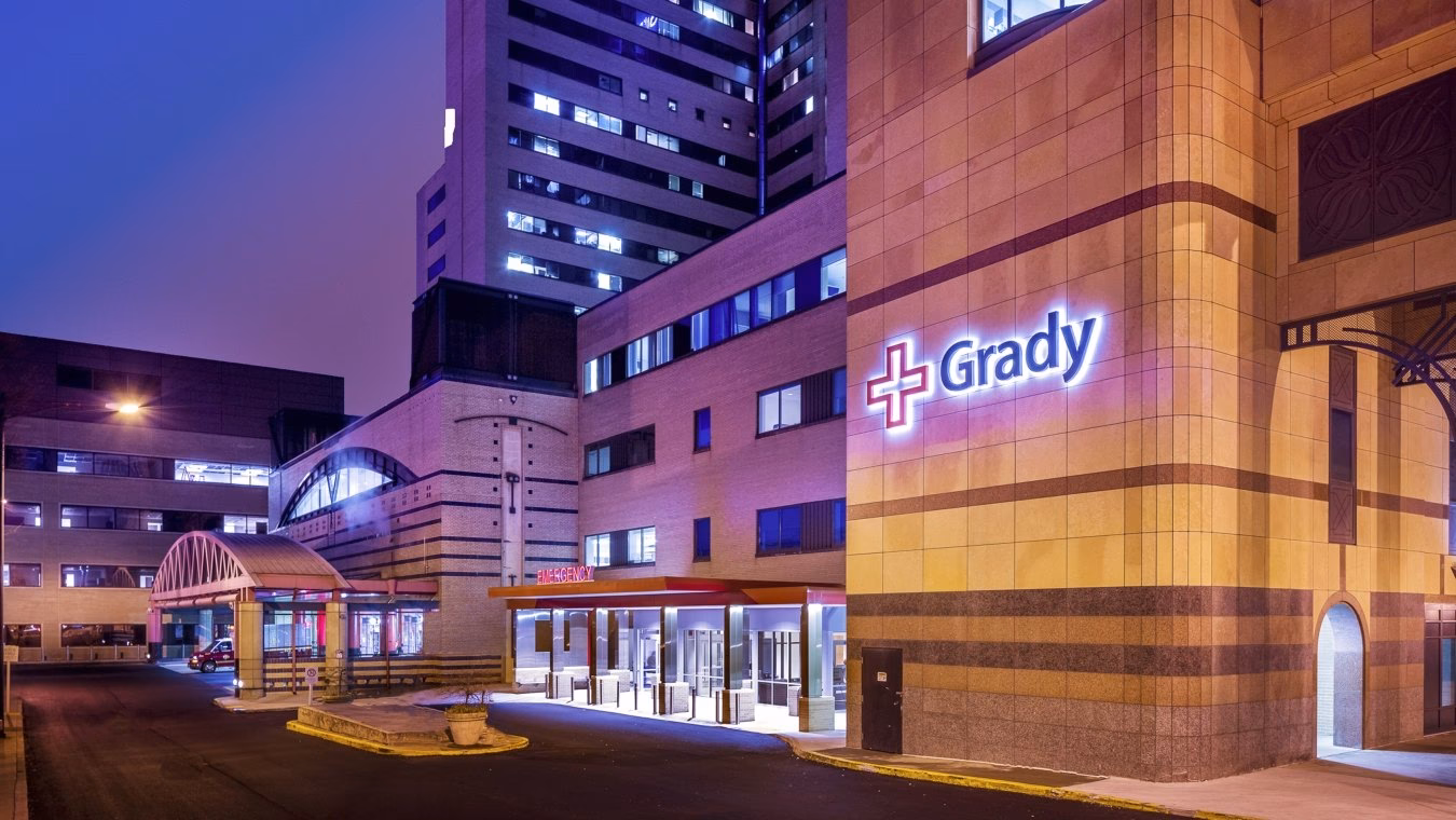 Does Grady Hospital have an ambulance service?
