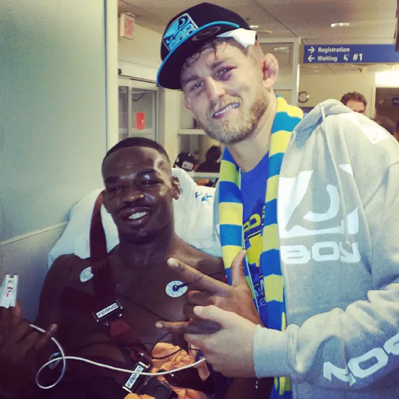 What happened between Jon Jones & Alexander Gustafsson after UFC 165?