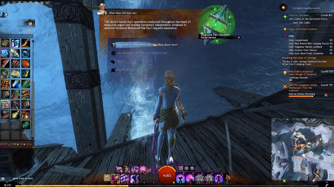 What is the Maguuma pact Operation portal device?