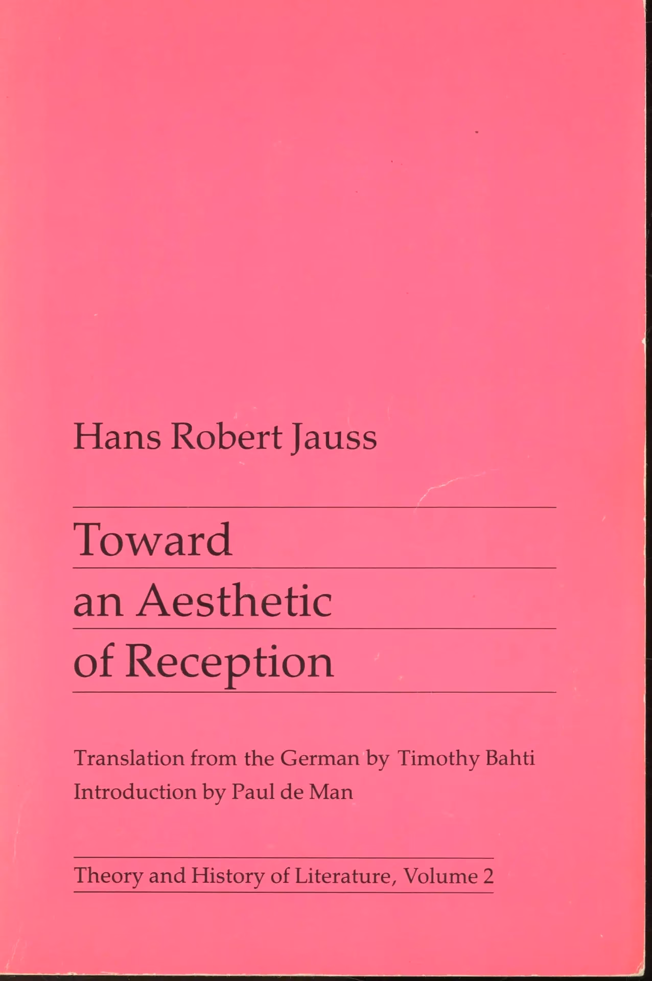 Who is Hans Robert Jauss?