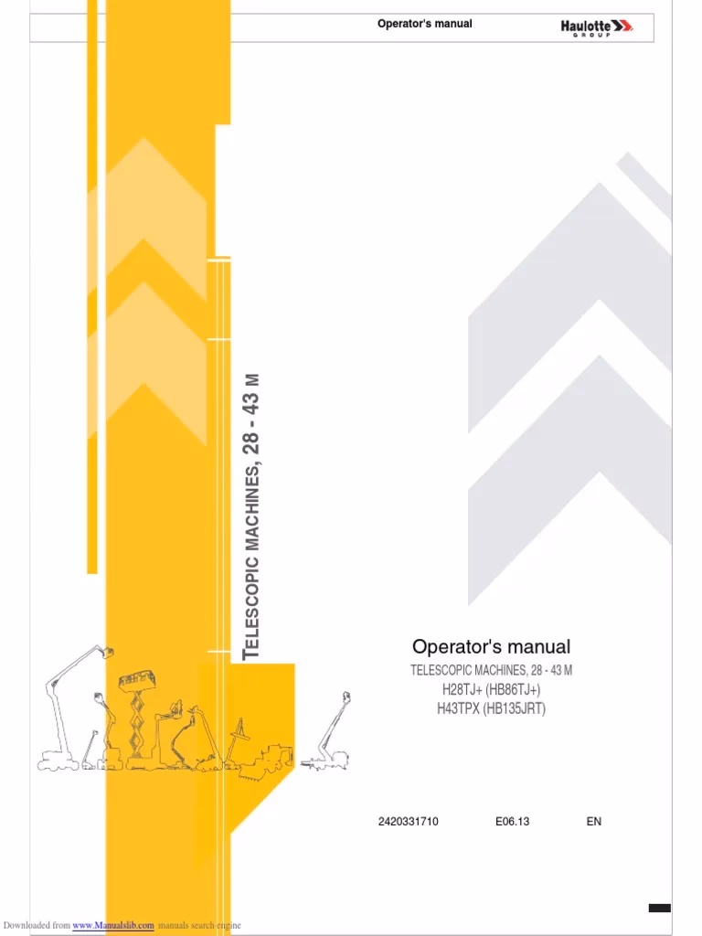 How many Haulotte boom lifts manuals are there?