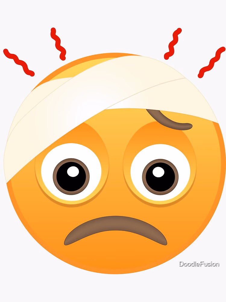 How many headache emojis are there?