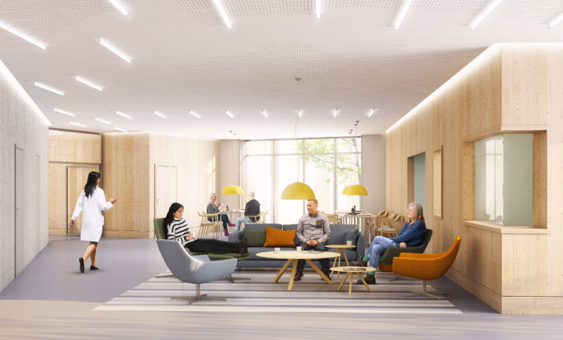 What is healing architecture in hospital designs?