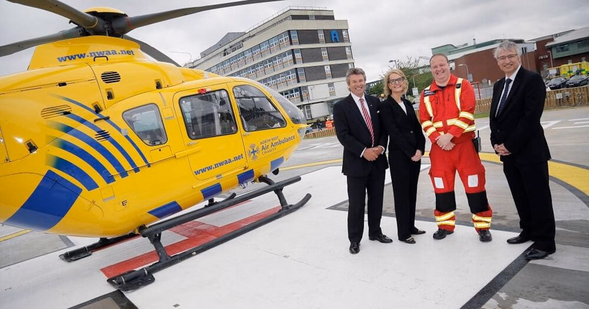How many helipads are there in the NHS?