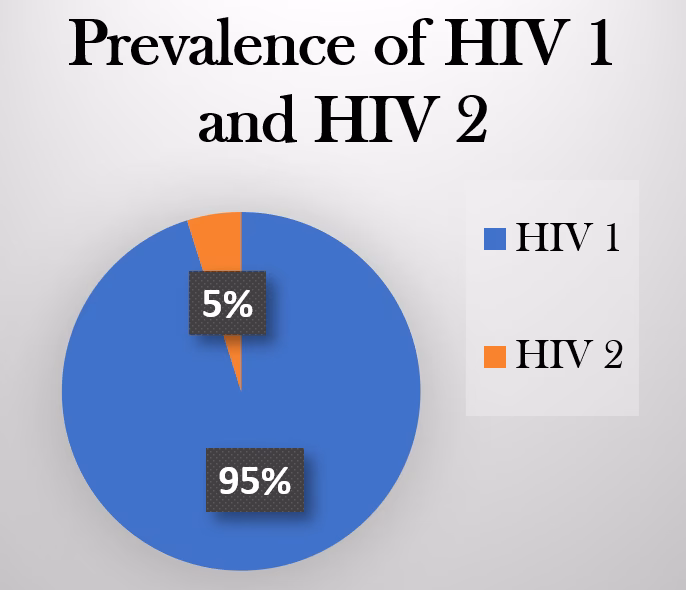 What are the two types of HIV?