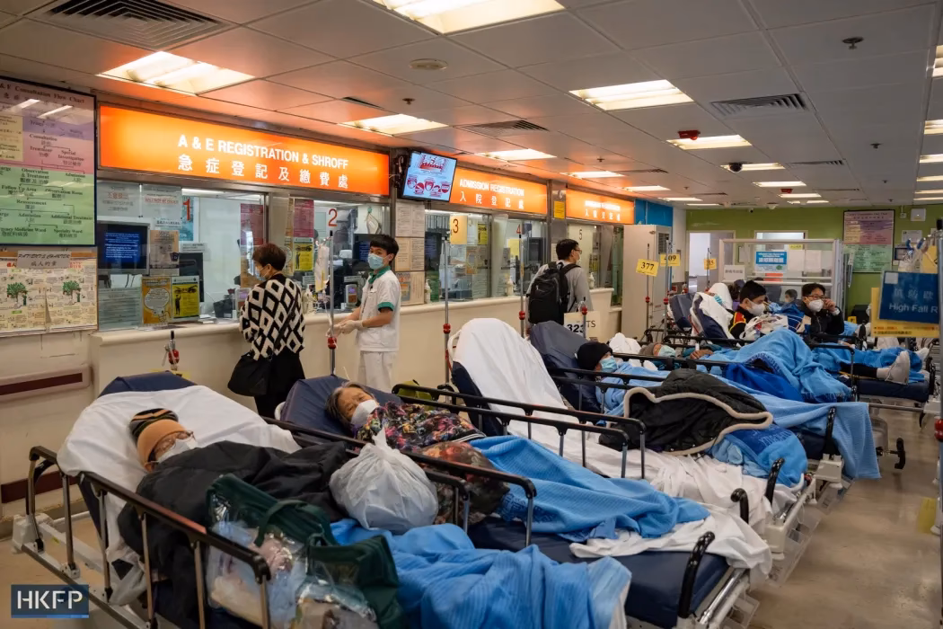 Do elderly need to pre-register & collect health care vouchers?