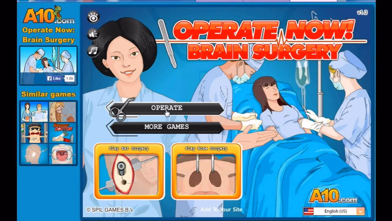 Where can I play a brain surgery game?