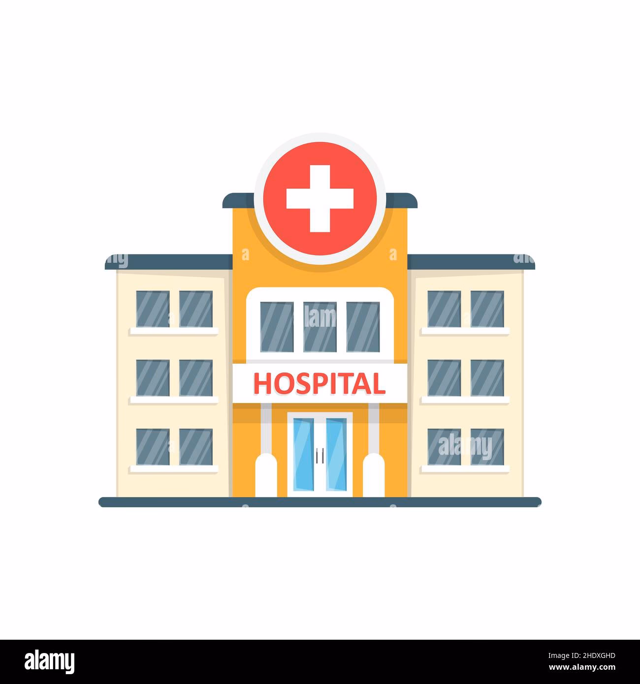 How many hospital illustrations are there?