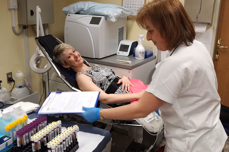 Why was a hospital built in Prague by the Czechs?