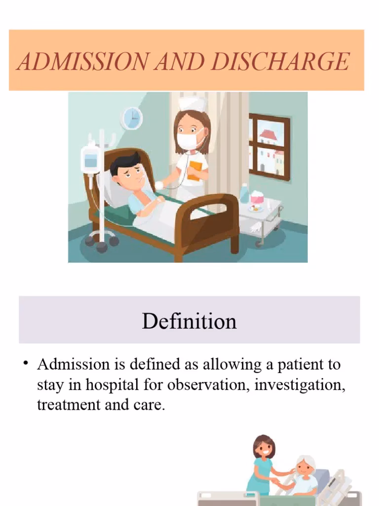 What happens if a patient is discharged from a hospital?