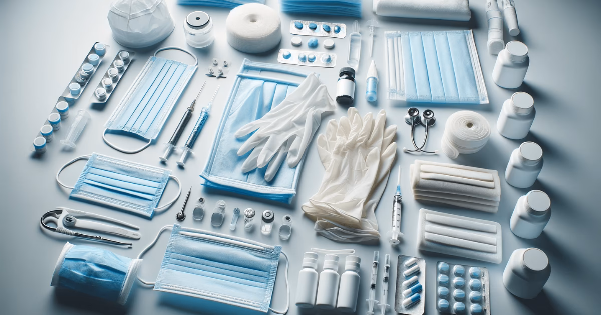 Which disposable items are most used in medical workplaces?