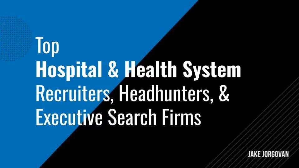 What does a healthcare executive recruiter do?