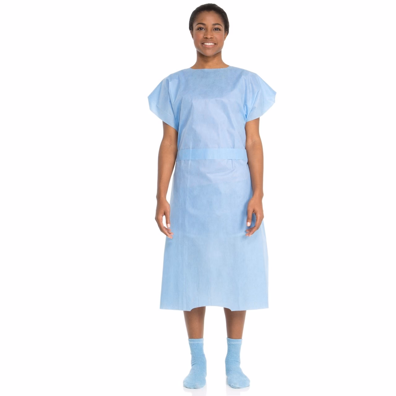 Can a hospital gown be used as clothing for bedridden patients?