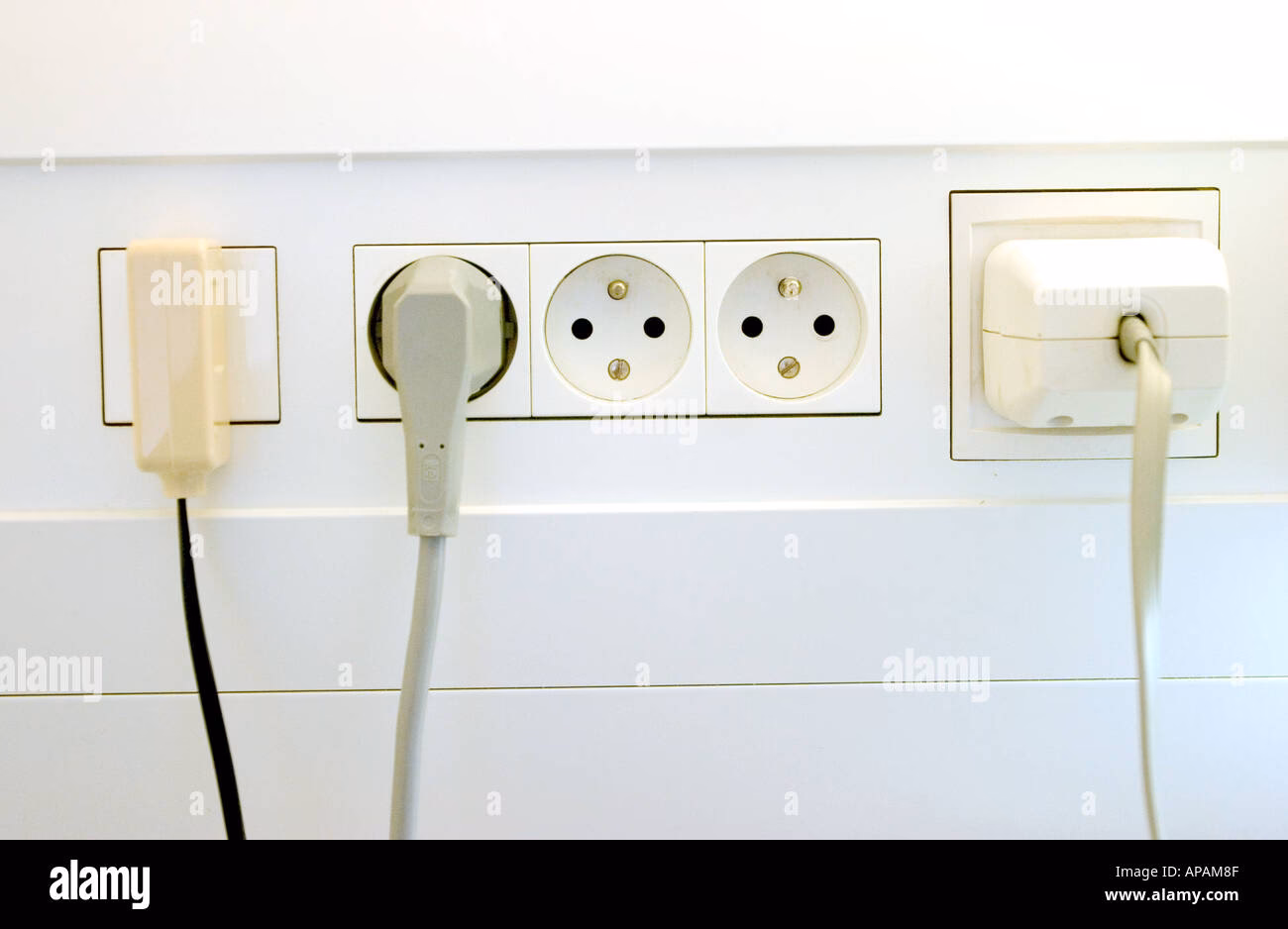 Who uses Schuko plugs and sockets in Europe?